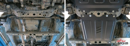 Защита КПП АвтоБроня Toyota Hilux 2015-/ Toyota Fortuner 2017- 111.09503.1