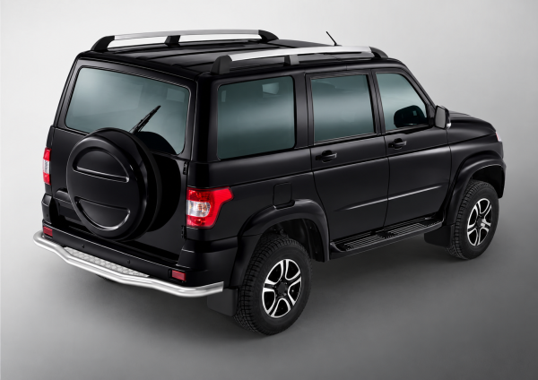 Фото изделия: Защита заднего бампера d76 с листом Rival UAZ Patriot 2014-2016- R.6302.009