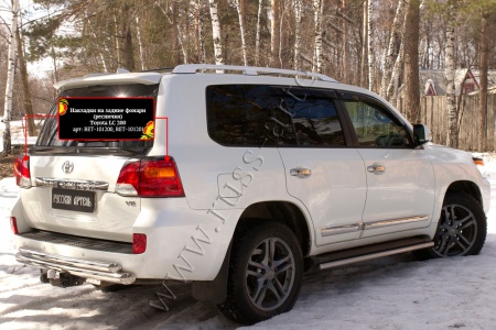 Накладки на задние фонари (реснички) Русская АртельToyota LC 200 2012-2015 RET-101200