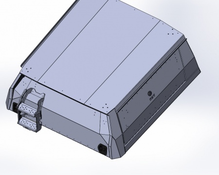 Кунг экспедиционный однодверный KDT Nissan NP300  1728(I)