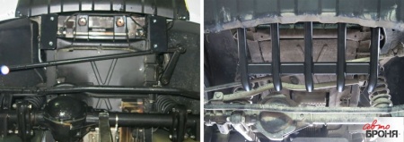 Защита рулевых тяг из трубы АвтоБроня UAZ Patriot  222.06321.1