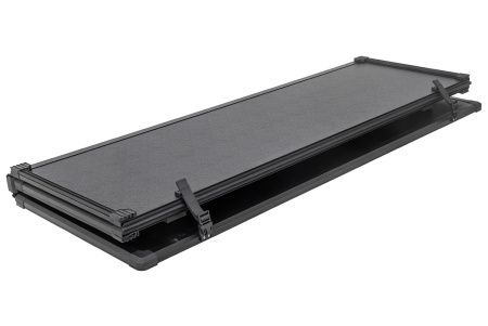 Крышка кузова РИФ для Sollers ST6/ST8, JAC T6/T8, трёхсекционная 1590х1600 мм, алюминиевая, черная ZT63B