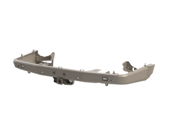 Накладки на бампер задний Toyota Land Cruiser 200 2008-2015 под расширители арок AT35 STC-TLC200/08-BR-BUH-AT35