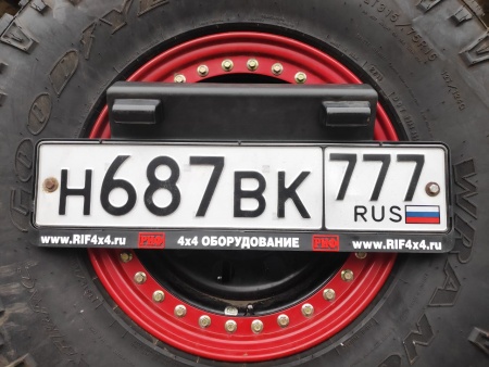 Бампер РИФ задний УАЗ Хантер с квадратом под фаркоп, фонарями, калиткой, комплектом для подсветки номера, стандарт  RIF469-21125