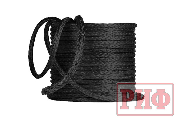 Трос для лебедки синтетический РИФ 11 мм черный Rope11BL
