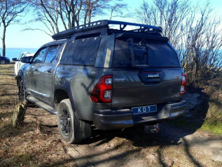Кунг экспедиционный трехдверный V поколения алюминиевый - Toyota Hilux 2015- 1528L