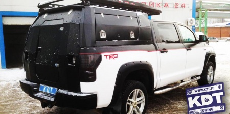 Кунг экспедиционный увеличенный трехдверный "Лабаз" KDT Toyota TUNDRA Crew Max 2007-2013  2228W