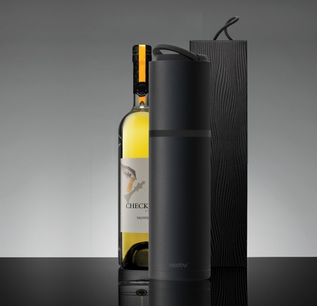 Термофутляр для вина VIN BLANC, черный  VPB1.06-BLACK