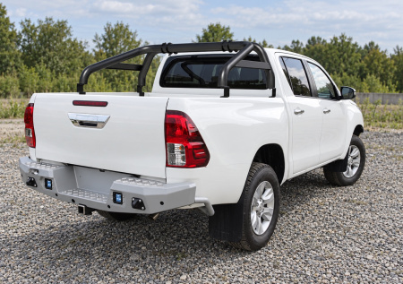 Фото изделия: Дуги кузова черные d76 Rival Toyota Hilux 2015- R.5716.010.PB