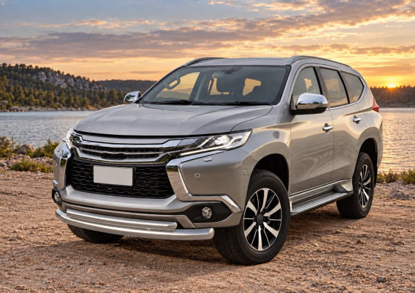 Фото изделия: Защита переднего бампера d76+d57 Rival Mitsubishi Pajero Sport 2016- R.4012.001