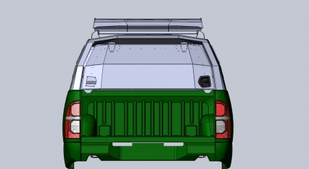 Кунг экспедиционный трехдверный II поколения KDT Toyota HILUX до 2015  15282