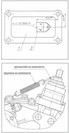 Комплект для фиксации пониженной передачи ИЖ-ТЕХНО УАЗ Hunter/ Patriot  KIT-FPP