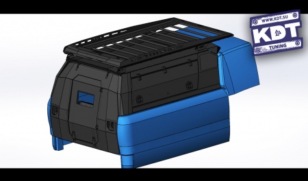 Кунг экспедиционный увеличенный трехдверный "Лабаз" KDT Toyota Tundra Double Cab 2007-2013  222811W