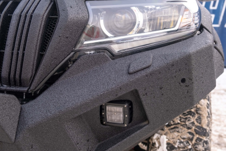 Бампер передний Toyota Land Cruiser Prado 150 2017-2024 REVO под балку и ПТФ STC-TLCP150/17-BFR-C1-L1L4