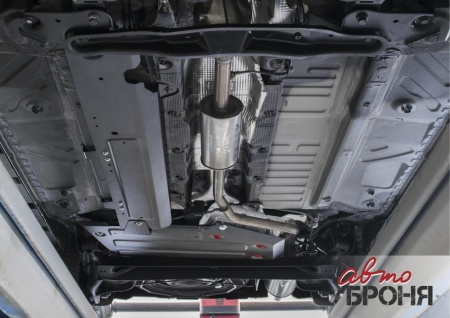 Защита топливного бака АвтоБроня Nissan Terrano/ Renault Duster  111.04720.1